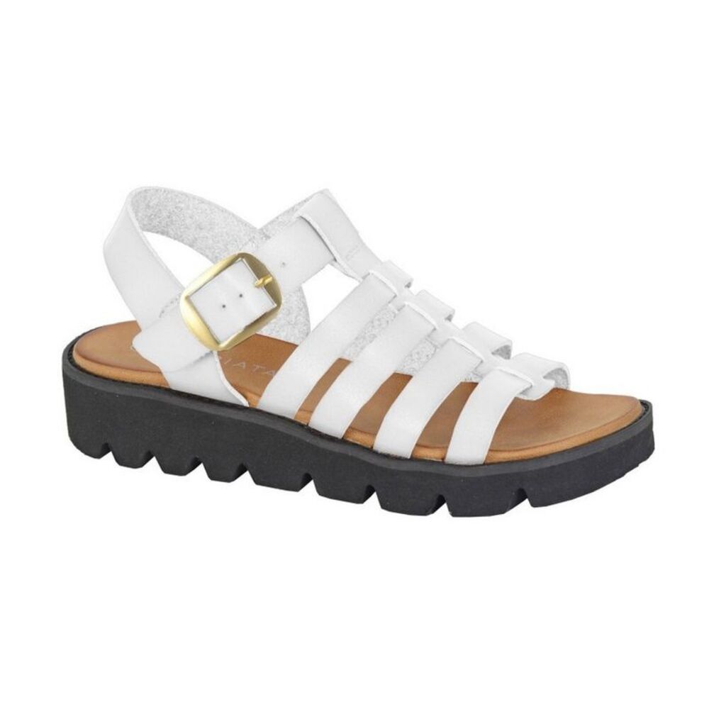 Cipriata Womens/Ladies Azia T-Bar Sandals / White